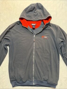 Free Country Gray Jacket with Orange Hood Lining